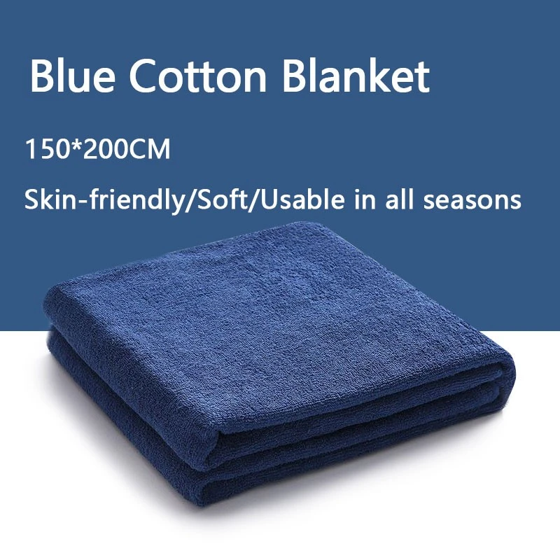 Navy Blue Warm And Thick Cotton Military Blanket