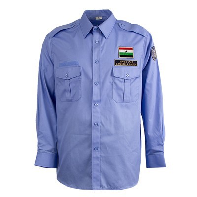 Etiopisk Gambella Police Duty Sikkerhet Langermet Uniform Guard Set