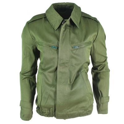 Ungarsk hærgrønn langermet militær feltskjorte