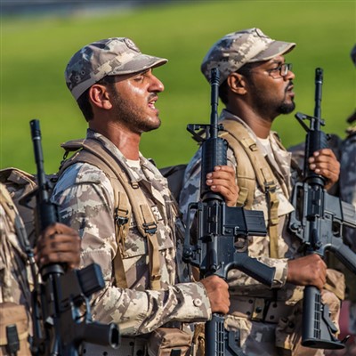 Qatars væpnede styrker utendørs kamuflasje Langermet fysisk treningssett i bomull