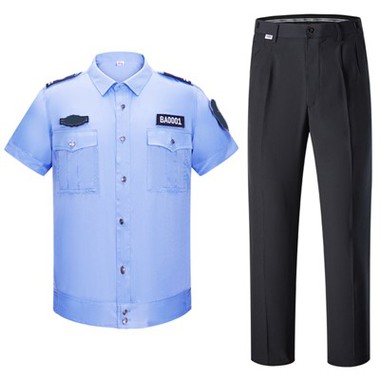 Kortermede sikkerhetsvaktskjorter og -bukser