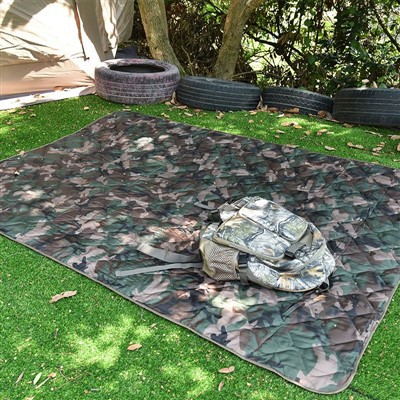 Taktisk grønt ullfleeceteppe