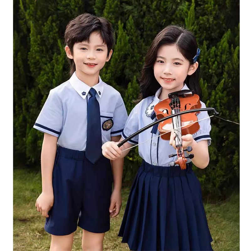 Summer Short-sleeved Shirts, Shorts, Skirts And School Uniform Sets suppliers